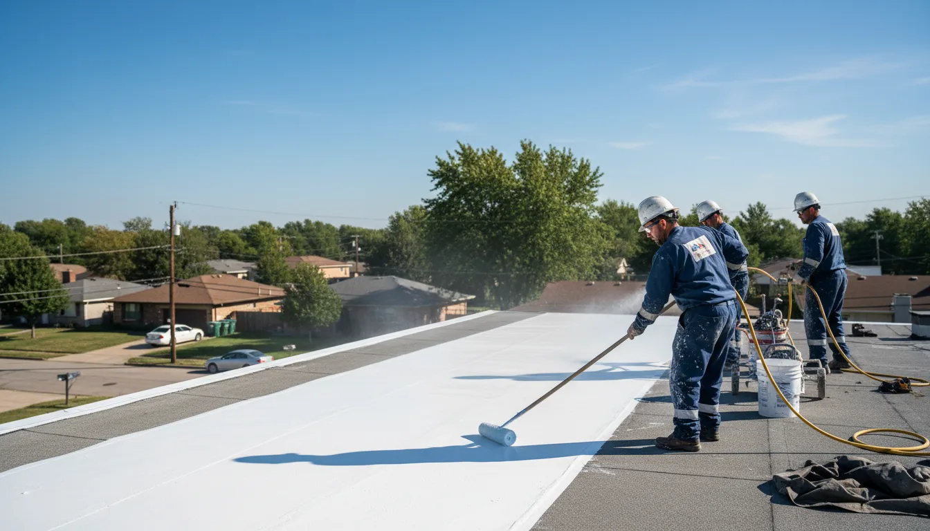 Commercial roof coating in Holliday, TX near me